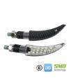 INTERMITENTES CON LED LAMPA KATANA 12V CARBON