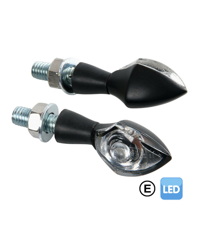 INTERMITENTES CON LED LAMPA PIXIA 12V NEGRO