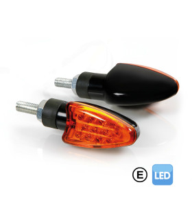 INTERMITENTES DE LED LAMPA ARROW 12V NEGRO