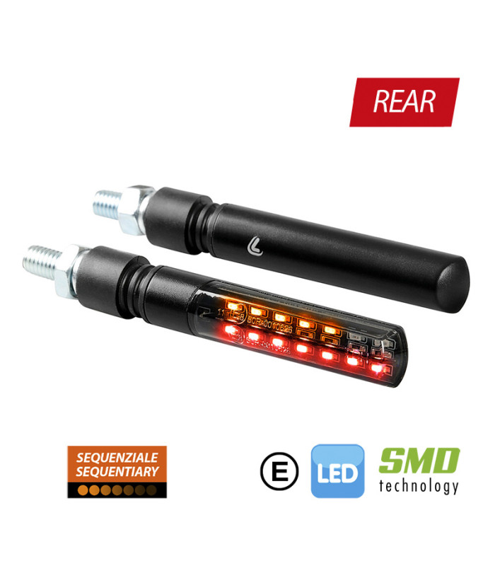 INTERMITENTES DE LED SECUENCIAL Y LUZ DE POSICIÓN/FRENO TRASERA LAMPA LINE SQ 12V