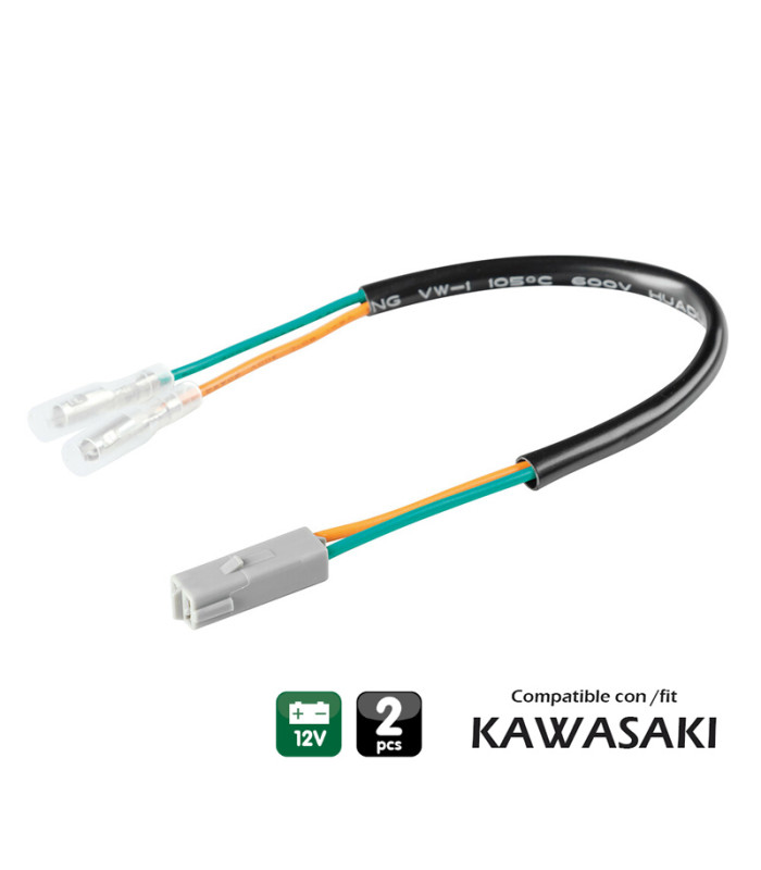 CONECTORES PARA INTERMITENTES LAMPA (2 UDS) COMPATIBLE PARA KAWASAKI
