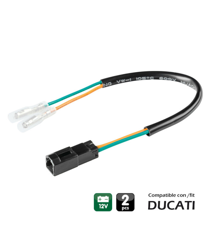 CONECTORES PARA INTERMITENTES LAMPA (2 UDS) COMPATIBLE PARA DUCATI (TYPE 1)