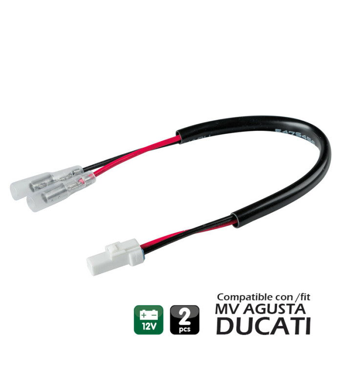 CONECTORES PARA INTERMITENTES LAMPA (2 UDS) COMPATIBLE PARA MV AGUSTA / DUCATI (TYPE 1)