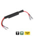 RESISTENCIAS PRECABLEADAS LAMPA CON CONECTORES RÁPIDOS 12V 10 OHM 10 W (2 UND.)