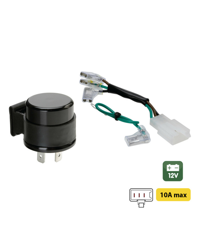 INTERMITENCIA ELECTRÓNICA LAMPA FLASHER 3 PIN PLUG & PLAY 12V 10A