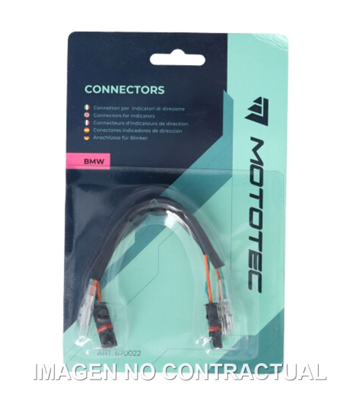 PAR DE CONECTORES MOTOTEC INTERMITENTES BMW