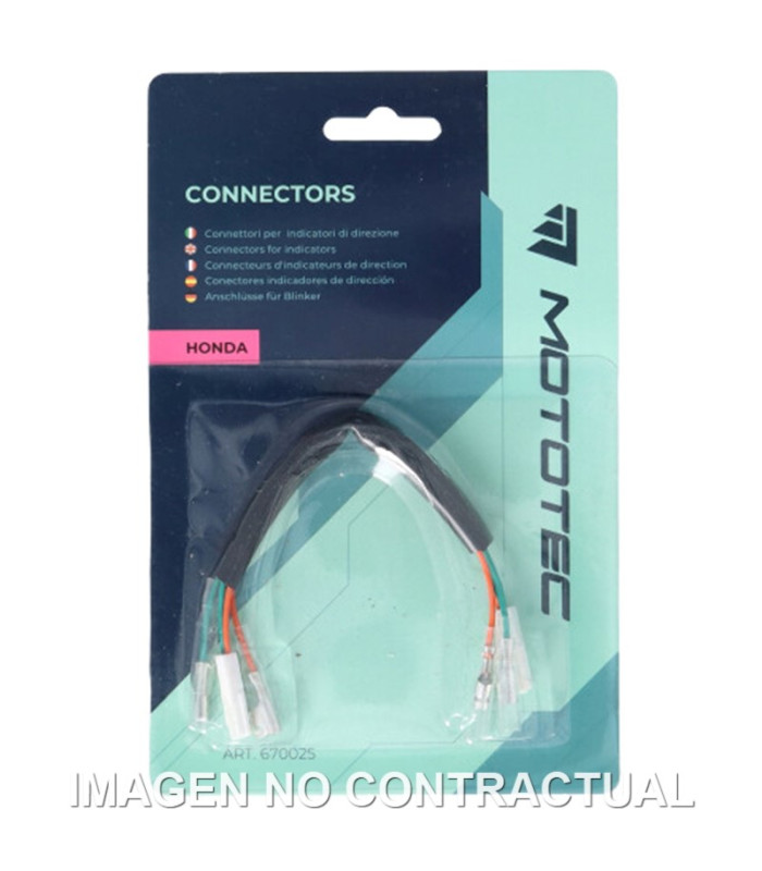 PAR DE CONECTORES MOTOTEC INTERMITENTES HONDA