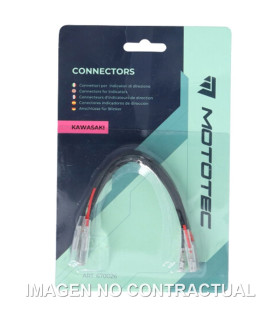 PAR DE CONECTORES MOTOTEC INTERMITENTES KAWASAKI