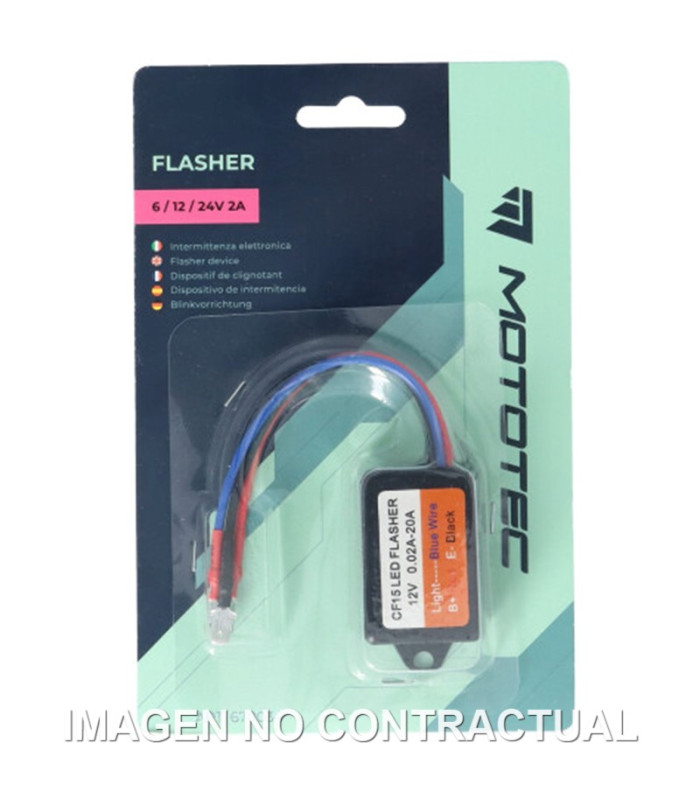 INTERMITENCIA ELECTRÓNICA MOTOTEC 6/12/24V 2A