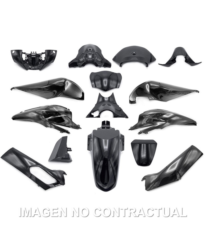 KIT PLASTICOS HERT HONDA PCX 125 15 PZAS NEGRO NIGHTSTAR PERLADO