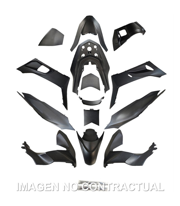KIT PLASTICOS HERT HONDA PCX 125 14 PIEZAS NEGRO