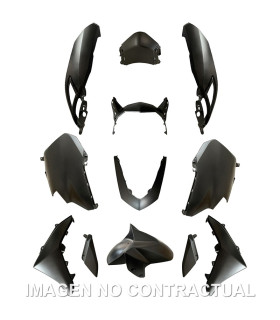 KIT PLASTICOS HERT YAMAHA N-MAX 125 11 PZAS GRIS MATE METALIZADO