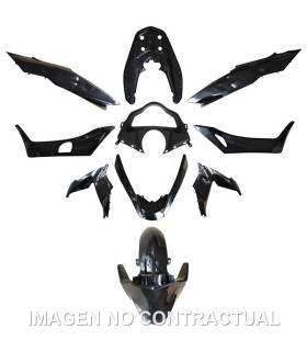 KIT PLASTICOS HERT HONDA PCX 125 NEGRO BRILLO