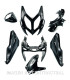 KIT PLASTICOS HERT YAMAHA AEROX NEGRO BRILLO