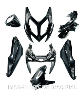 KIT PLASTICOS HERT YAMAHA AEROX NEGRO BRILLO