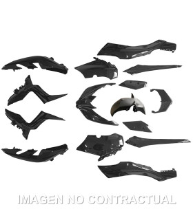 KIT PLASTICOS HERT YAMAHA X-MAX 125-300 15 PZAS NEGRO BRILLO