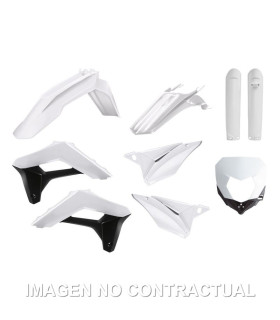 Kit completo de plásticos Polisport para Sherco SE-R/SEF-R(17/23) color blanco (enduro)