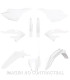 Kit completo de plásticos Polisport de restyling para Yamaha YZ125/250(22/24) color blanco (MX)