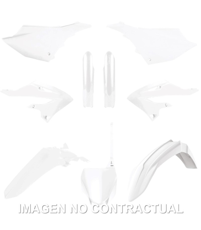 Kit completo de plásticos Polisport de restyling para Yamaha YZ125/250(22/24) color blanco (MX)