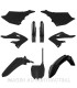 Kit completo de plásticos Polisport de restyling para Yamaha YZ125/250(22/24) color negro (MX)