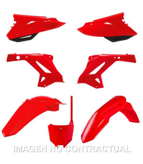 Kit completo de plásticos Polisport para Honda restyling CR125/250(02/07) CRF(22) style color rojo (MX)