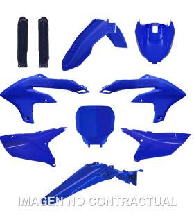 Kit completo de plásticos Polisport para Yamaha YZ450F(23/24) YZ250f(23) OEM color azul (MX)