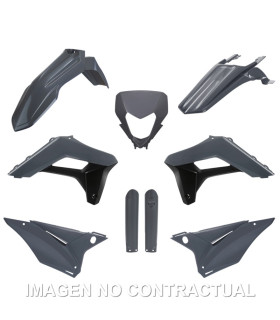 Kit completo de plásticos Polisport para Sherco SE-R / SEF-R (24) OEM color gris (enduro)