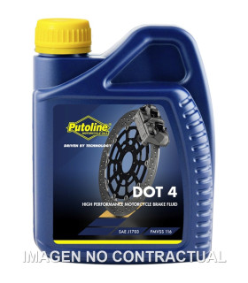 Botella Putoline DOT 4 BRAKE FLUID 500 ML