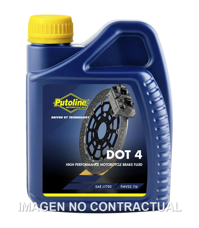 Botella Putoline DOT 4 BRAKE FLUID 500 ML