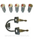 Kit llaves 5 cerraduras Vespa PKS