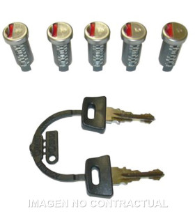 Kit llaves 5 cerraduras Vespa PKS