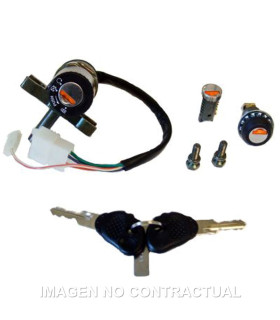 Kit llaves contacto, sillín y guantera Aprilia Scarabeo 4T - Quattro
