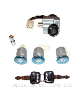 Kit llaves contacto, sillín y guantera Peugeot Geo 50