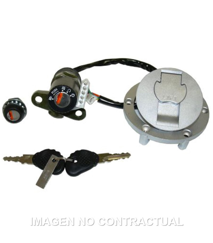 Kit llaves contacto, sillín y depósito Derbi GPR-50