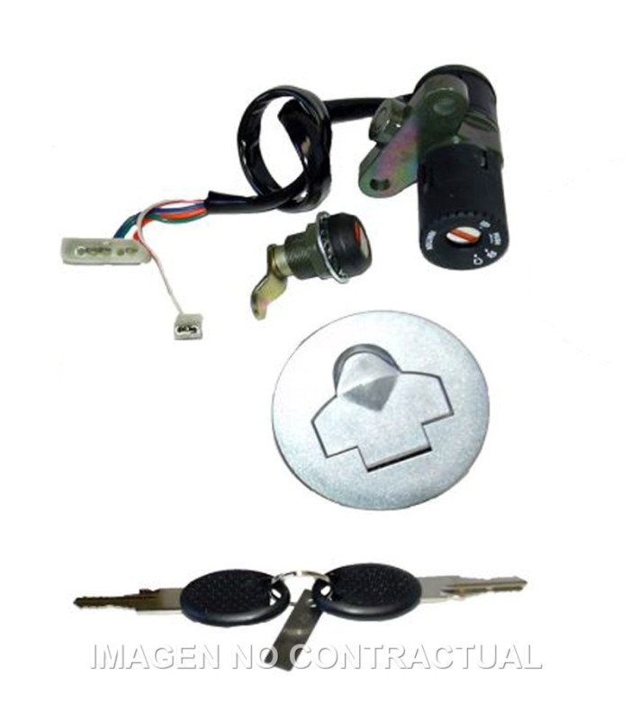 Kit llaves contacto, sillín y depósito Peugeot 50 XP6