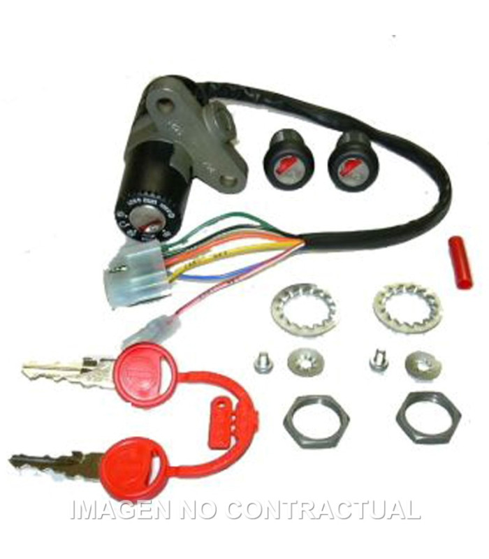 Kit llaves contacto, sillín y guantera Derbi Senda 50