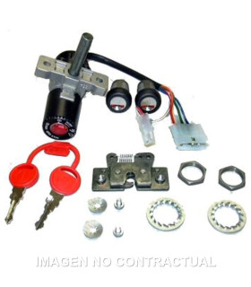 Kit llaves contacto, sillín y guantera Derbi Predator 50