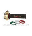 Mando Gas Domino XM2 Dorado con Puños 3846.03