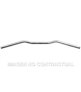 Manillar TRW Aluminio 22 mm Superbike Plata mate
