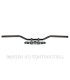 Manillar TRW acero 22 mm Classic Low negro