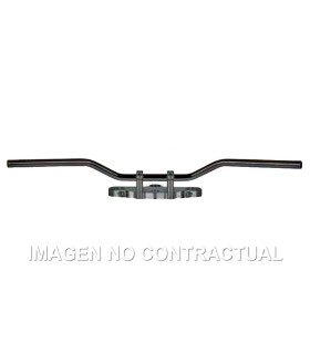 Manillar TRW acero 22 mm Classic Low negro
