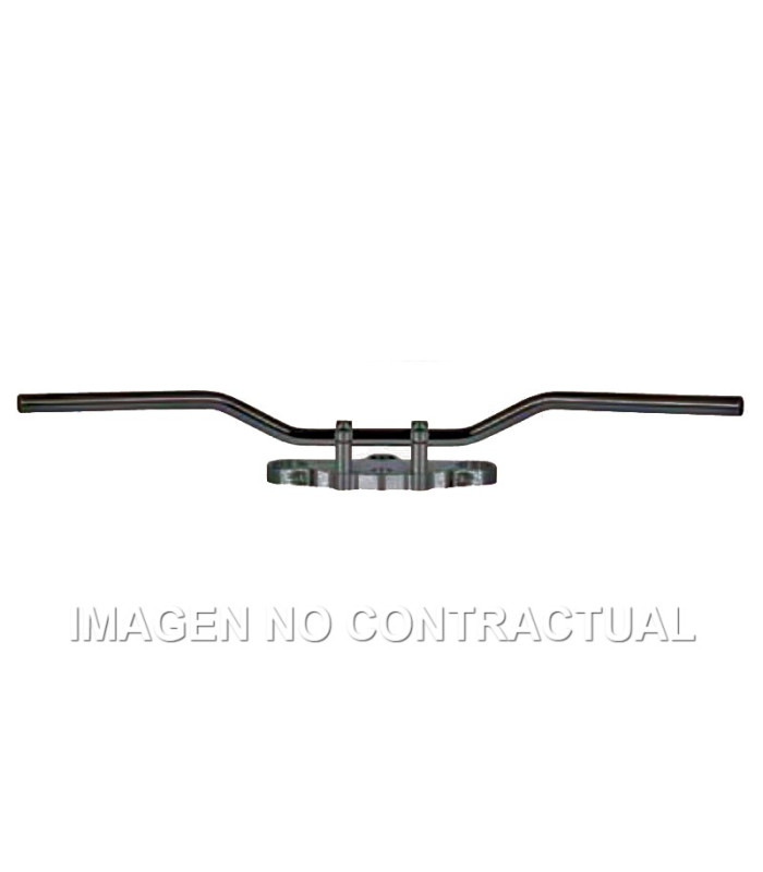 Manillar TRW acero 22 mm Classic Low negro