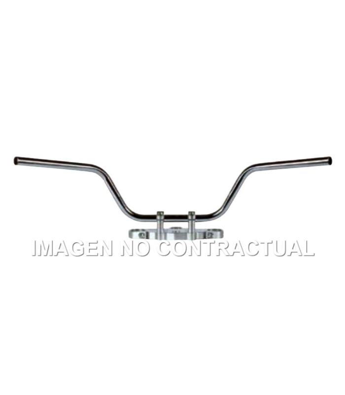Manillar TRW acero 22 mm Touring High cromado