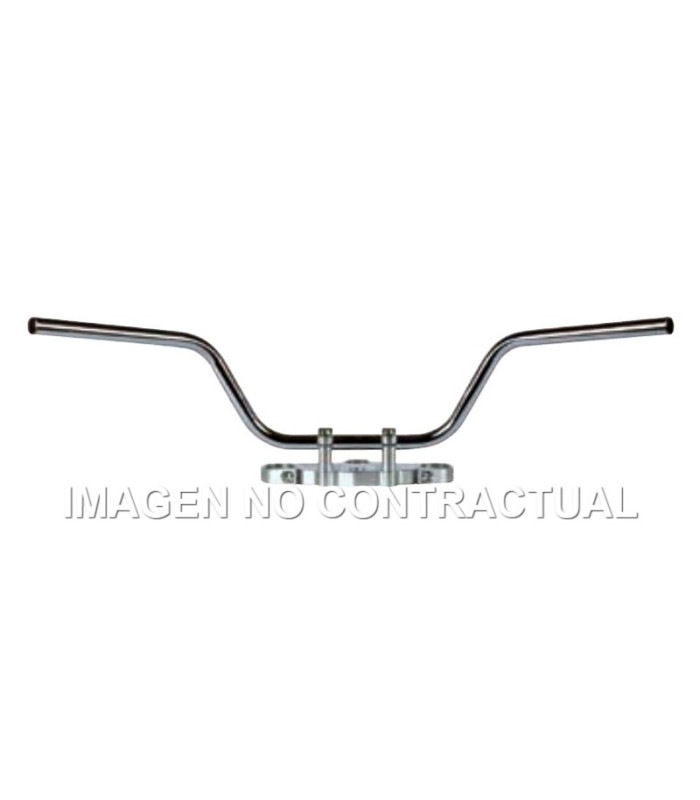 Manillar TRW acero 22 mm Touring Low cromado