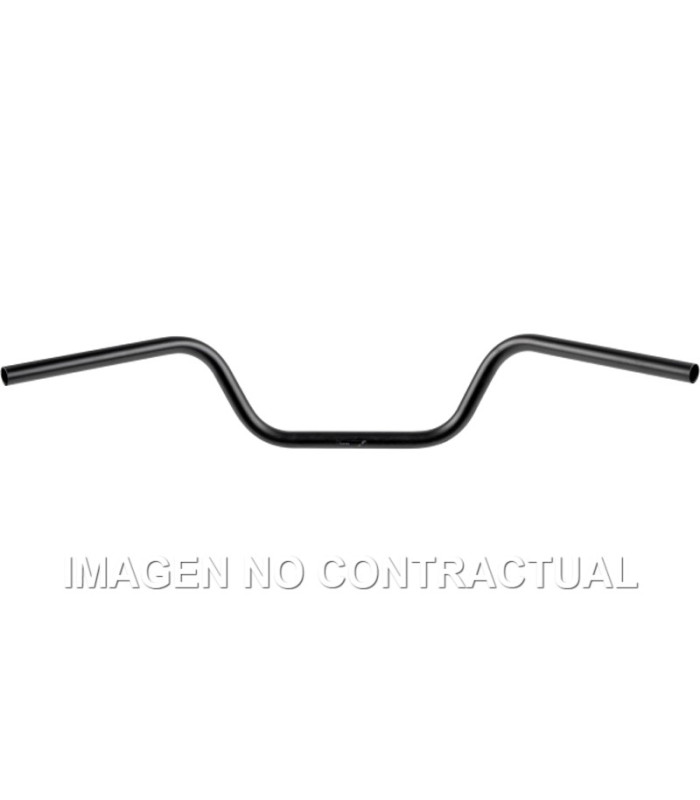 Manillar TRW acero 22 mm Touring Low negro