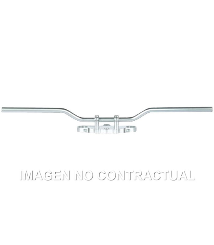 Manillar TRW acero 22 mm Speedfighter plateado