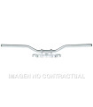 Manillar TRW acero 22 mm Superbike Confort plateado