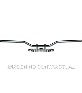 Manillar TRW acero 22 mm Superbike Confort cromado
