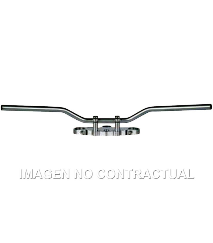Manillar TRW acero 22 mm Superbike Confort cromado