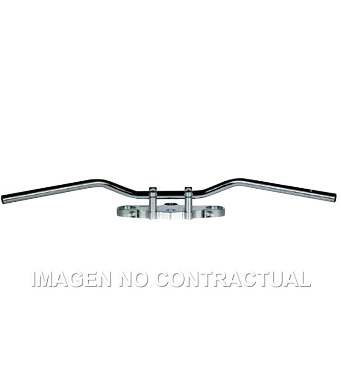 Manillar TRW acero 22 mm Superbike Sportive cromado